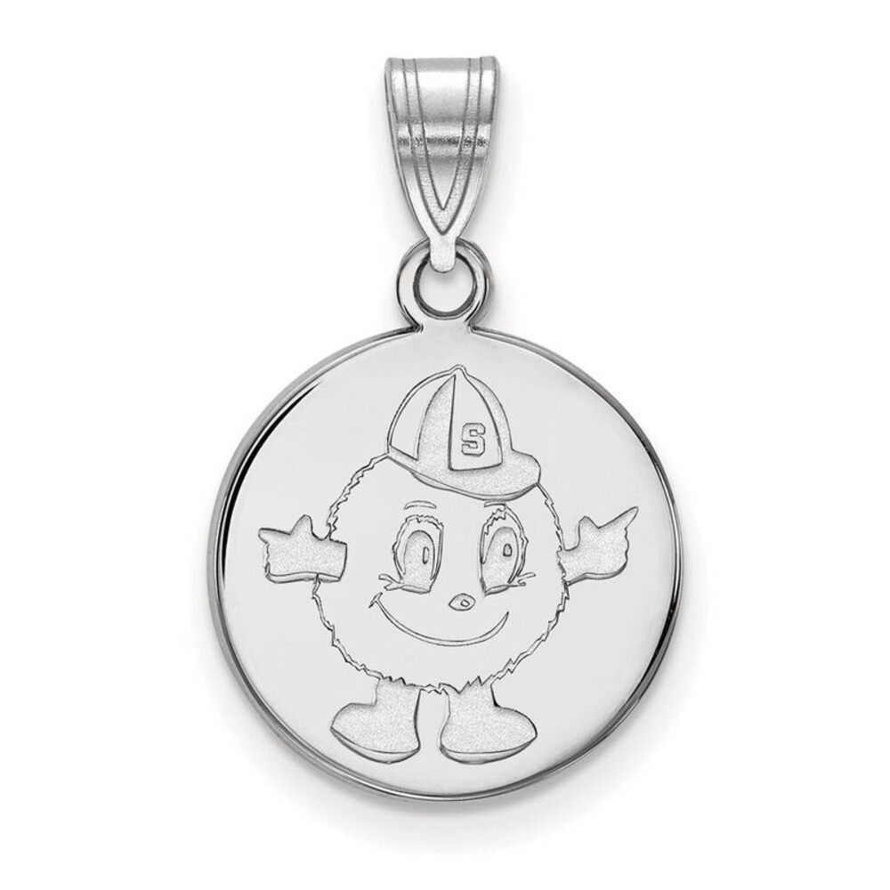 Sterling Silver Syracuse U. Medium Disc Pendant